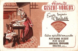 BUVARD BISCUITS GESLOT VOREUX A RONCHIN LES LILLE - Sucreries & Gâteaux
