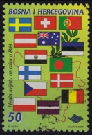 Flag Flags 1997 Bosnia And Herzegovina Courvoisier - Austria Portugal Egypt Australia Bangladesh Poland Czechia Portugal - Stamps