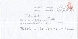 FRANCIA - France - 2015 - Lettre Prioritaire 20g Marianne De Ciappa-Kawena - Viaggiata Da 41974A Per Le Vésinet - 2013-2018 Marianne Of Ciappa-Kawena