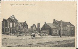 Ayeneux    Les Ruines De L'Eglise Et Les Ecoles - Soumagne
