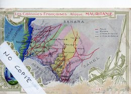 Mauritanie, Colonies Françaises, Carte Géographique - Mauritania