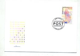 Lettre Cachet Vaduz Cachet 1 Janvier 2000 - Franking Machines (EMA)