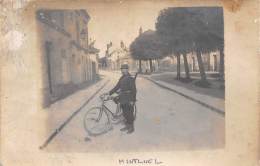 Montluel       01      Militaire Et Bicyclette Carte Photo        (voir Scan) - Montluel