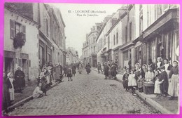 Cpa Locmine Rue De Josselin Carte Postale 56 Morbihan Rare Proche Plumelin Bignan Remungol Moreac Moustoir Ac - Locmine