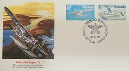 A) 1982 CANADA, AIRCRAFT, FAIRCHILD SUPER 71, FLYING, OTTAWA, FDC. - 1981-1990