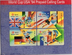 ETATS UNIS 4 CARTES SPRINT WORLD CUP USA 1994 Avec Encart Tirage 2500 Ex - Sprint