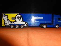 Camion - Poids Lourd - MAN  "Michelin Technolohy In Compétition"  - Majorette 1/60 (bibendum) - Camions, Bus Et Construction