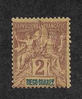 Diego Suarez 1894,Navigation & Commerce 2c, Scott # 39, VF Mint Hinged*OG (FC-4) - Ungebraucht