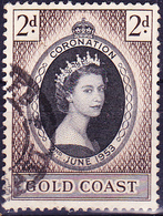 Goldküste - Krönung Von Königin Elisabeth II. (MiNr: 150) 1953 - Gest Used Obl - Goudkust (...-1957)