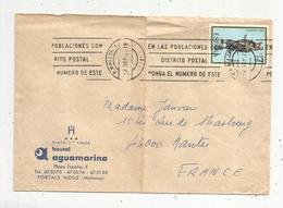 Lettre , 1976 , Espagne , P. MALLORCA , Hostal Aguamarina , Portals Nous , Flamme - Macchine Per Obliterare (EMA)