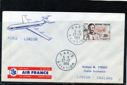 Liaison - Paris - London Par Caravelle Air-France - 1960-.... Cartas & Documentos