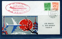 Premiere Liaison - Tokyo Paris - Par Boeing 707 Air-France - 1960-.... Cartas & Documentos