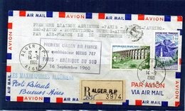 Premiere Liaison - Paris-Buenos Aires - Par Boeing 707 Air-France - 1960-.... Cartas & Documentos