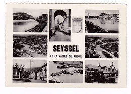 Jolie CP Multi-vues Seyssel (Haute-Savoie), A Voyagé En 1957 - Seyssel