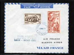 Premiere Liaison 20eme Anniversaire - Dakar Bueos Aires - Via Air-France - 1960-.... Storia Postale