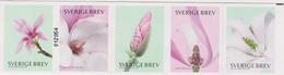 SWEDEN   2015  MAGNOLIAS    5 Stamps From Booklet  MNH** - Unused Stamps