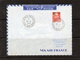 18 Eme. Salon De L'Aéronautique - Paris - Via Air-France - 1960-.... Storia Postale