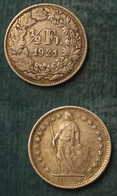 M_p> Svizzera 1/2 Franco O 50 Centesimi 1921 In Argento,2,5 Grammi Titolo 835/oo - 1/2 Franken