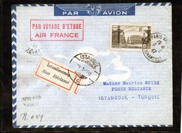 Voyage D'étude Paris Istamboul - Via Air-France - 1960-.... Lettres & Documents