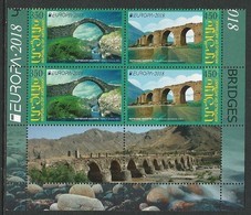 NAGORNO KARABAKH/ ARMENIA KARABAKH/ BERGKARABAKH -EUROPA 2018 - "PUENTES.- BRIDGES - BRÜCKEN - PONTS".- 2 Serie 2 V. CBS - 2018