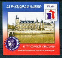 France BF  4 FFAP 83 ème Congrès De Paris 2010 Neuf ** LUXE MNH Sin Charnela - FFAP