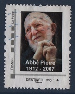 Timbre Personnalise Oblitere - Destineo 35g - Abbe Pierre - Usados