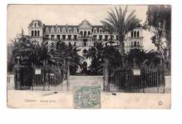 06 Cannes Grand Hotel Cpa Cachet 1906 - Cannes