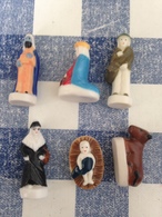 6/14 Feves La Nativite Aldi 2016 Jesus Boeuf Roi Mage Femme Villageois - Santini