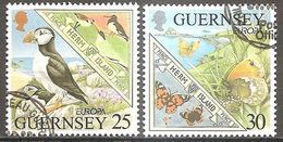 Guernsey 1999 Europa Cept Michel 809-10 Used Obliteré Gestempelt Oo Cancelled - 1999