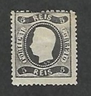 Portugal 1867 King Luis I 5R Mi.25 Sc.25 MH NG AM.547 - Unused Stamps