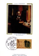 FRANCE 1987 " LOUIS PASTEUR " Sur Carte Maximum En Soie. N° YT 3394. Parfait état CM - Louis Pasteur