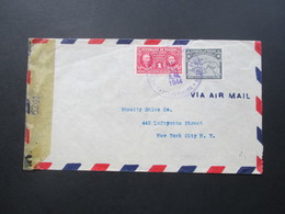 Zensurbeleg Panama 1944 Nach New York Gesendet!. Examined By 6241. Air Mail - Dominicaine (République)