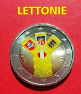 LETTONIE 2018 - 2 EUROS - ETATS BALTES - COULEUR - FARBE- COLORISEE - COULEURS - COLORED - COLOR - Letland