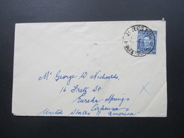 Australien 1939 Beleg Nach Eureka Springs. William J. Griffiths Thornburgh College Charters Towers - Lettres & Documents