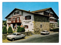 Jolie CP Coul. Ainhoa (Pyrénées-Atlantiques), Hôtel Ithurria, Années 1960 - Ainhoa