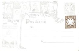 Bavière Bayern Entier Postal, Ganzsachen, Postal Stationery Carte Postale Postkarten - Bavaria