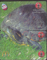 ISRAEL TURTLE 3 PUZZLES OF 6 PHONE CARDS - Schildkröten