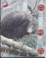 BIRD BUZZARD PUZZLE OF 2 PHONE CARDS - Aigles & Rapaces Diurnes