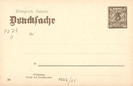 Bavière Bayern Entier Postal, Ganzsachen, Postal Stationery Carte Postale Postkarten - Bavaria