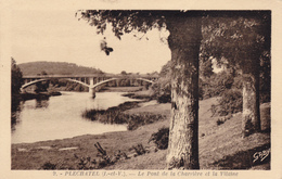 Carte Postale Ancienne,cpa,PLECHATEL,IL LE ET VILAINE,35,PONT,CHARRIERE ,PRES REDON,ARBRE CENTENAIRE - Redon