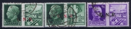 Italy:  1944 3 X GNR Surcharged Stamps.  Obl./Gestempelt/used - Propaganda De Guerra
