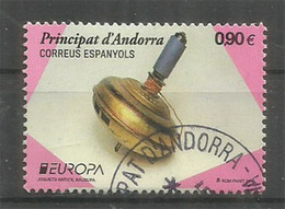 ANDORRA. La Toupie (Baldufa) Europa 2015 Andorra Oblitéré 1 ère Qualité - Used Stamps