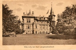 CPA. LANGENSCHWALBACH.  Villa Lilly.  1929. - Bad Schwalbach