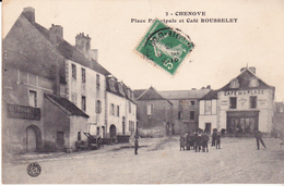 CHENOVE - Place Principale Et Café ROUSSELET - Chenove