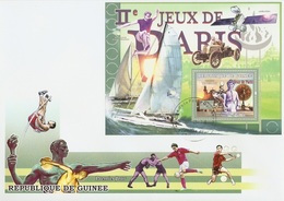 Guinea 2007, Olympic Games 1 In Paris, Shipping, Athletic, Car, BF In FDC - Ete 1900: Paris