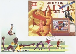 Guinea 2007, Olympic Games 1 In S. Louis, Athletic, De Cubertin, BF In FDC - Sommer 1904: St-Louis