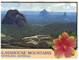 (888) Australia - With Stamp At Back Of Card - QLD - Glass House Mountains - Sunshine Coast