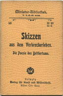 Miniatur-Bibliothek Nr. 56 - Skizzen Aus Dem Verbrecherleben Die Poesie Des Bettlertums - 8cm X 11cm - 48 Seiten Ca. 190 - Otros & Sin Clasificación