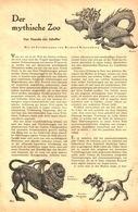 Der Mythische Zoo  / Artikel, Entnommen Aus Zeitschrift /1942 - Bücherpakete
