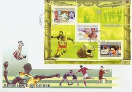 Guinea 2007, Olympic Games 2, Athletic, Tennis Table, Viking Ships, Einstein, 3val In BF In FDC - Albert Einstein